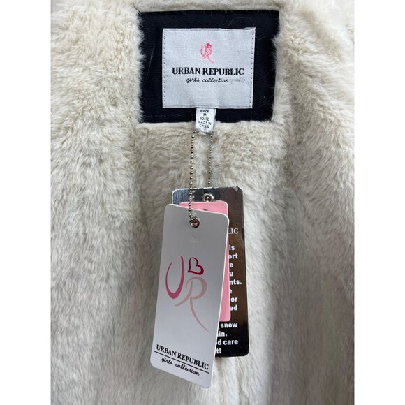 Urban Republic Girls Black Jacket With Pockets & Elastic Waist Size M 10/12 - Picture 4 of 11